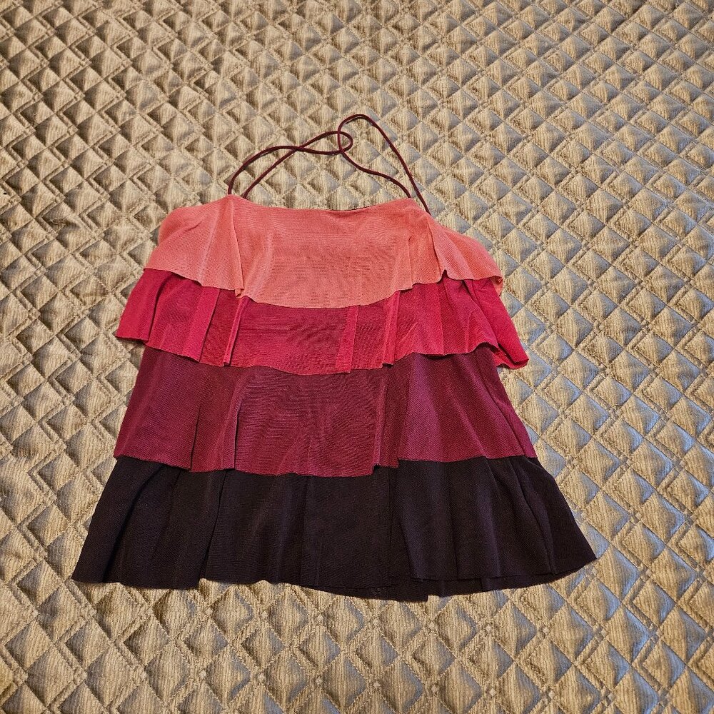 Multi Color Ruffled Cami- Medium